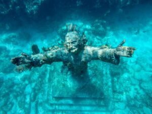 Christ of the Abyss in Key Largo "Underwater Jesus"